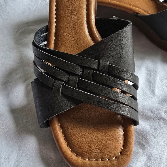 Klick Wood Slide Sandals True Craft Size 8 - Picture 3 of 9